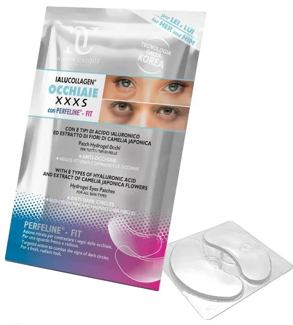 Natur unique ialucollagen occhiaie xxxs patch hydrogel 2 pezzi