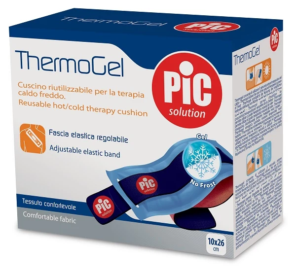Cuscino thermogel terapia caldo freddo 10x26 cm con fascia elastica itc