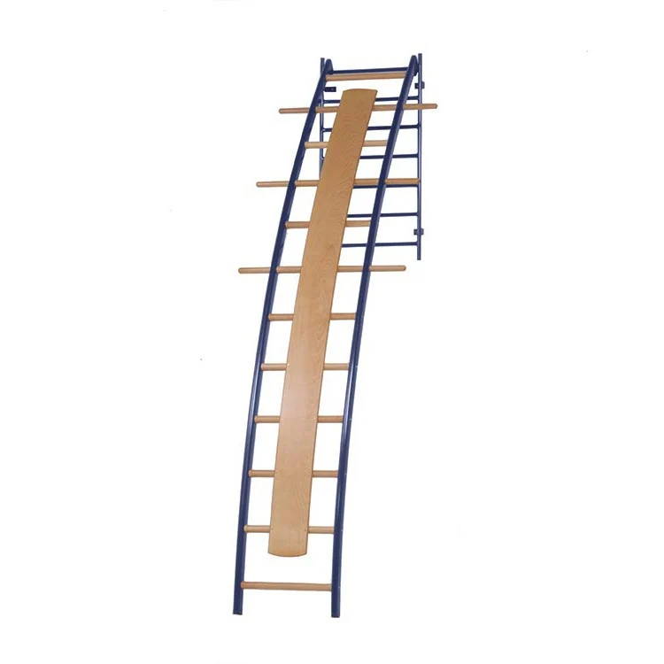Scala ortopedica curva in metallo e legno