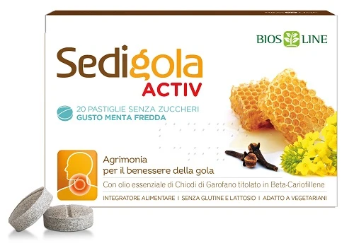 Apix sedigola activ menta fredda 20 pastiglie