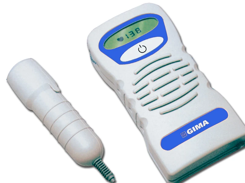 Doppler fetale D2005 immergibile con display LCD, sonda 2MHz - per medici generici e ostetriche, monitoraggio battito cardiaco fetale