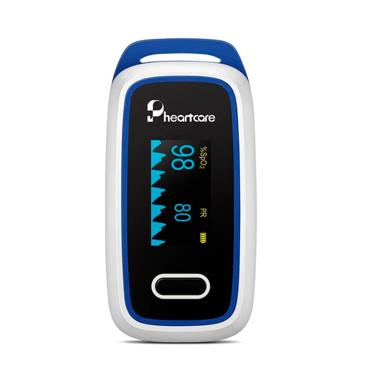 Pulsossimetro da dito Heartcare - saturimetro SpO2 e frequenza cardiaca