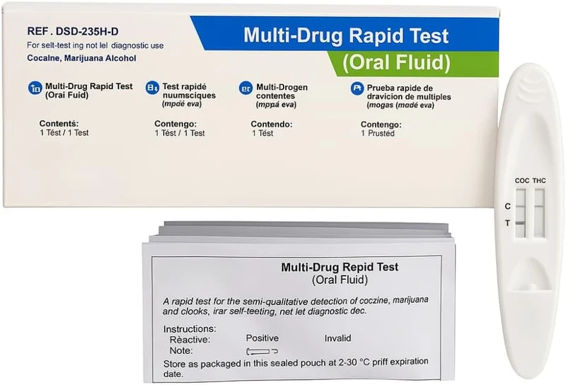 Test rapido Rinnova Smile 3-in-1 (THC, cocaina, alcol) self test - saliva