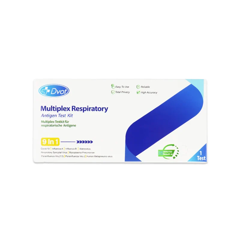 Test rapido DVOT 9-in-1 professionale - rileva Covid-19, Influenza A/B, RSV e altri virus respiratori - tampone nasofaringeo, farmacie e studi sanitari