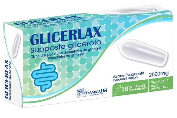 Supposte glicerolo glicerlax 2500mg 18 pezzi
