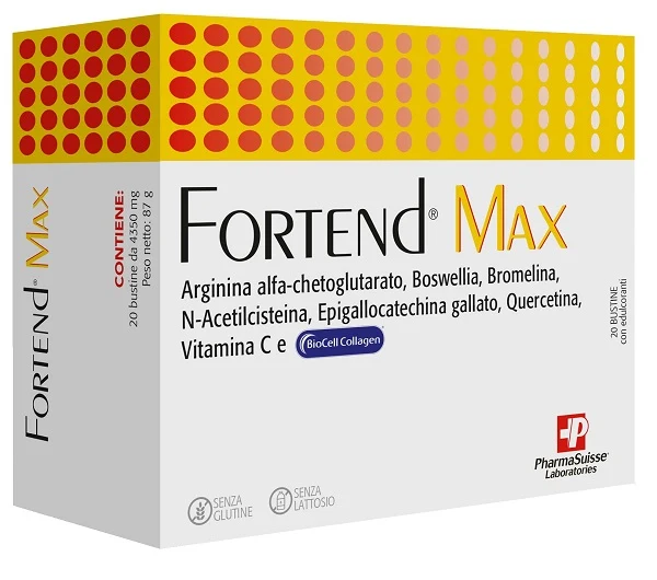 Fortend max 20 bustine senza glutine e lattosio