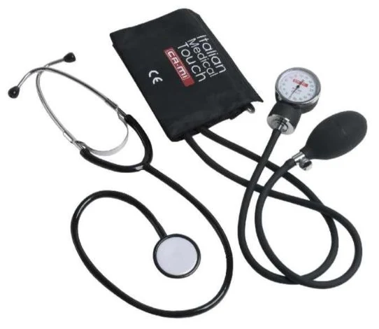 Sfigmomanometro aneroide con stetoscopio a-100