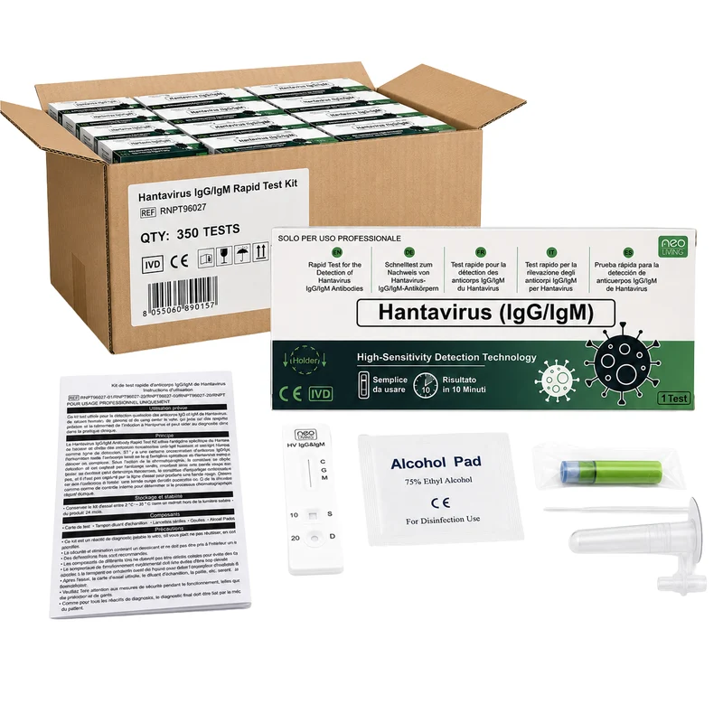 Test rapido Hantavirus IgG/IgM professionale - Cartone 350 test | fornitura B2B