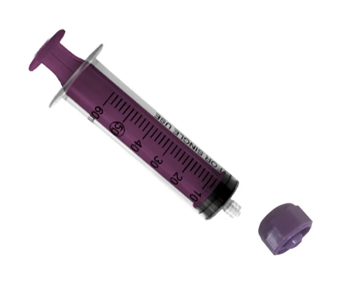 Siringhe enterali Enfit - 60cc. luer lock c. tappo – Confezione 50 pz