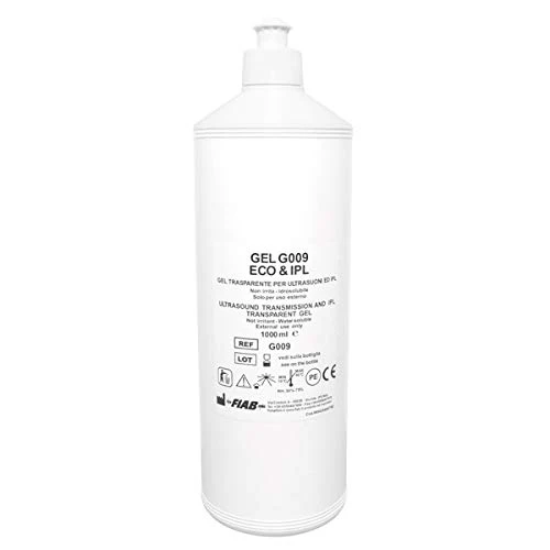 Gel conduttivo neutro per ultrasuoni, elettrostimolazione, infrarossi 1000ml - cartone 10 pz