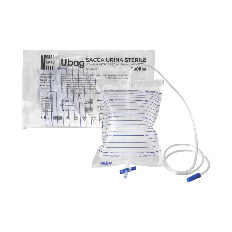 M+D U-Bag Sterile Sacca per urina in PVC 2000ml sterile - cartone 250 pz