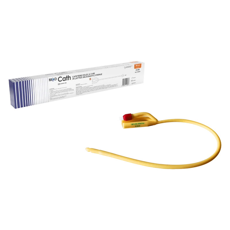 M+D Cath 3 Vie Latex catetere Foley a 3 vie in lattice - sterile