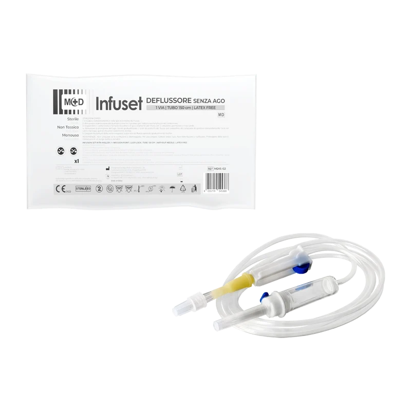 M+D Infuset 1 Via deflussore a 1 via sterile - cartone 500 pz