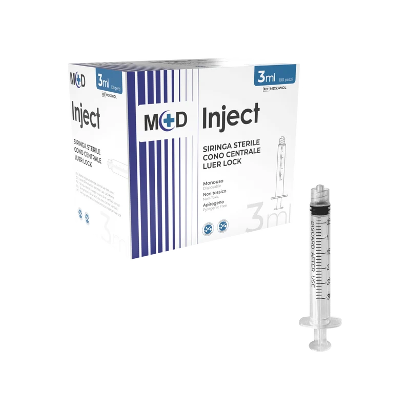 M+D INJECT LUER LOCK Siringa Monouso 3 Parti - Sterile