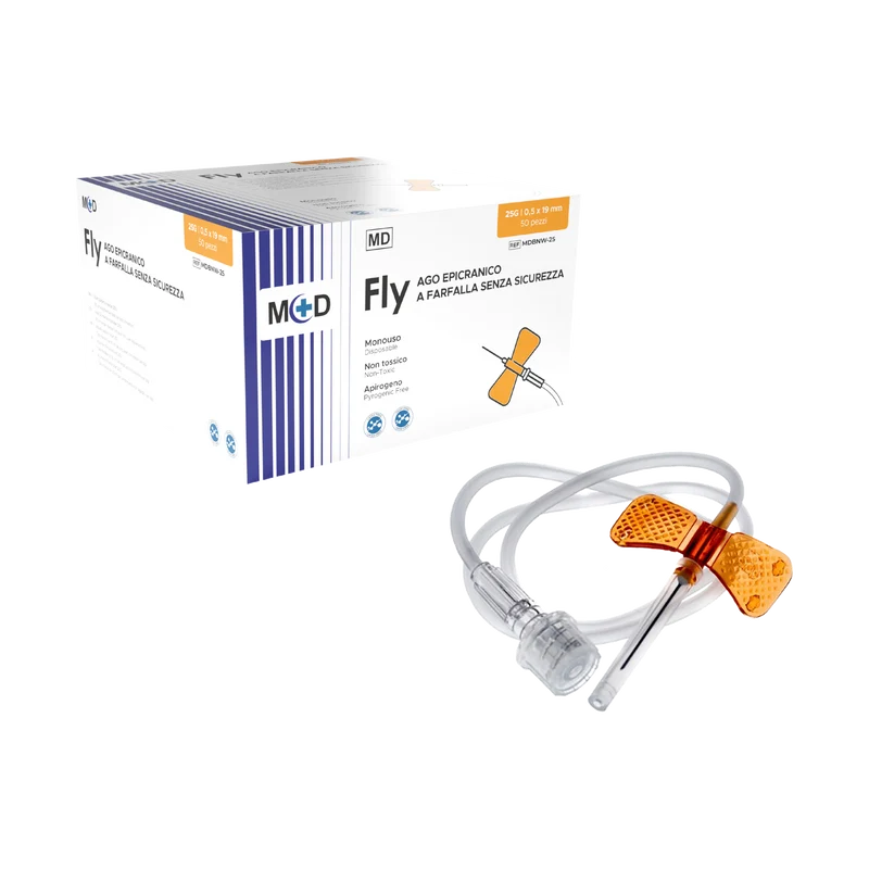 M+D FLY ago epicranico senza sicurezza - sterile - cartone 1.000 pz