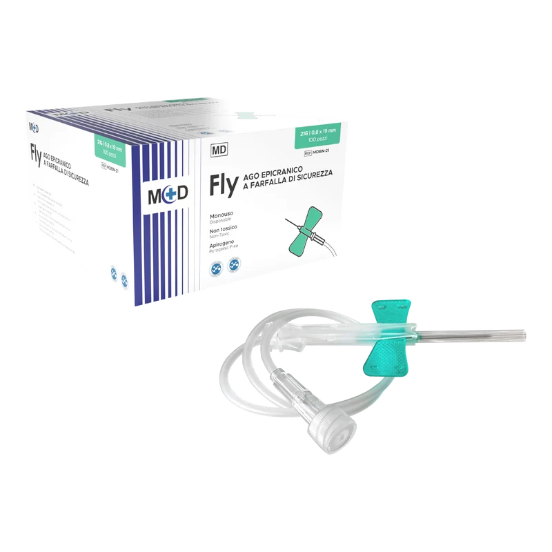 M+D FLY CON SICUREZZA ago epicranico con dispositivo di sicurezza - sterile