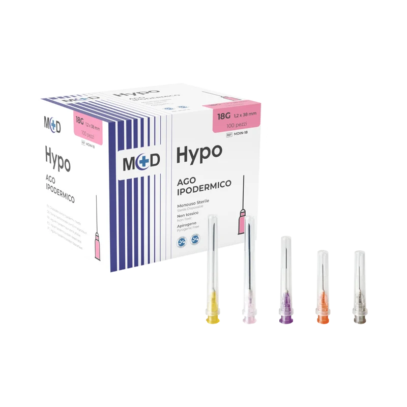 M+D HYPO aghi ipodermici monouso sterili latex free - cartone 10.000 pz