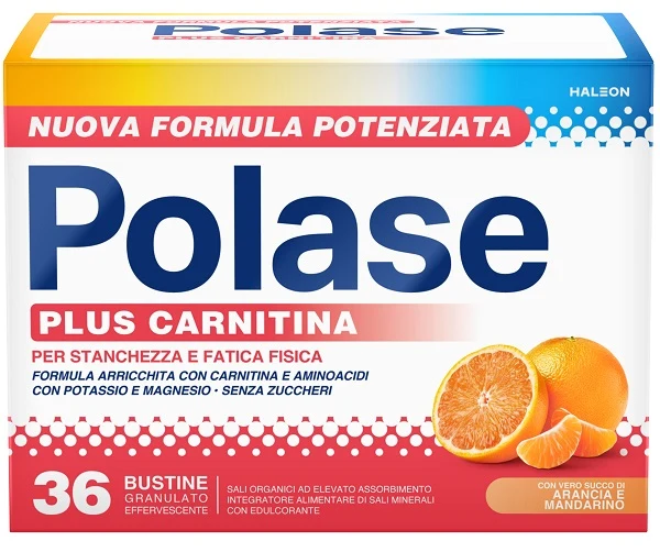 Polase plus carnitina 36 bustine granulato effervescente da 6,8 g