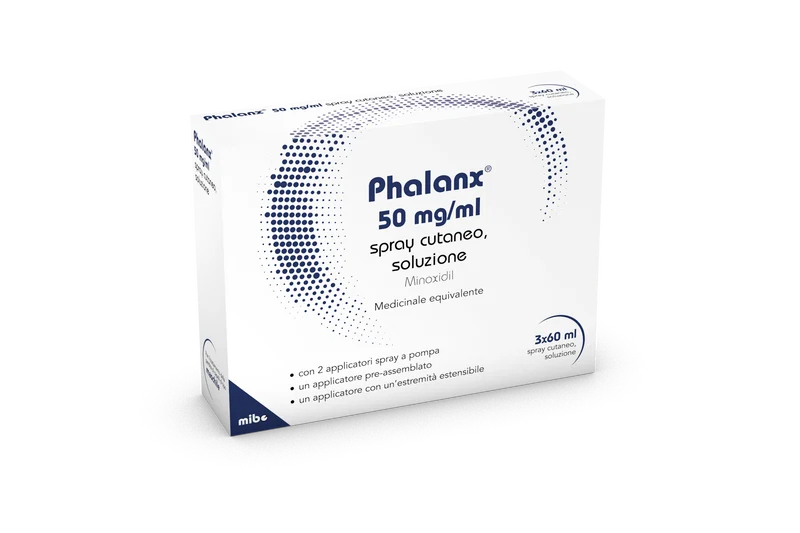 Phalanx 50 mg/ml spray cutaneo, soluzione minoxidil medicinale equivalente