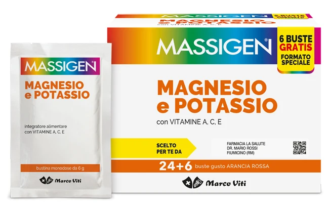 Magnesio Potassio 24+6 Bustine
