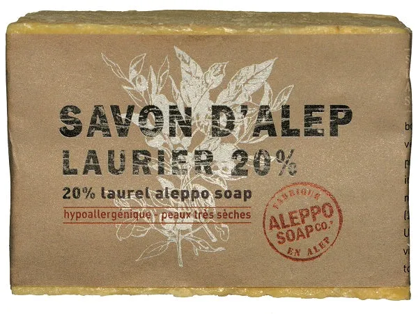 Sapone di aleppo 20% savon alep 20% 200 g