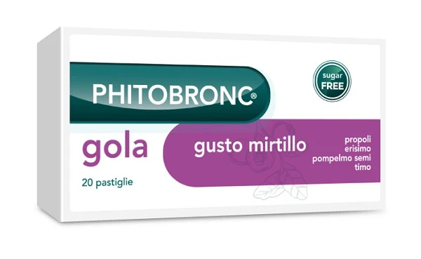 Phito bronc gola mirtillo 20 pastiglie