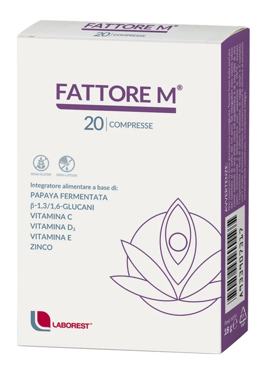 Fattore M 20 Compresse (Sostituito da Colpofix Immunity 20 bustine)