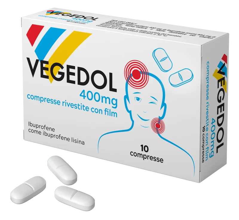 Vegedol 400 mg compresse rivestite con film ibuprofene come ibuprofene lisina