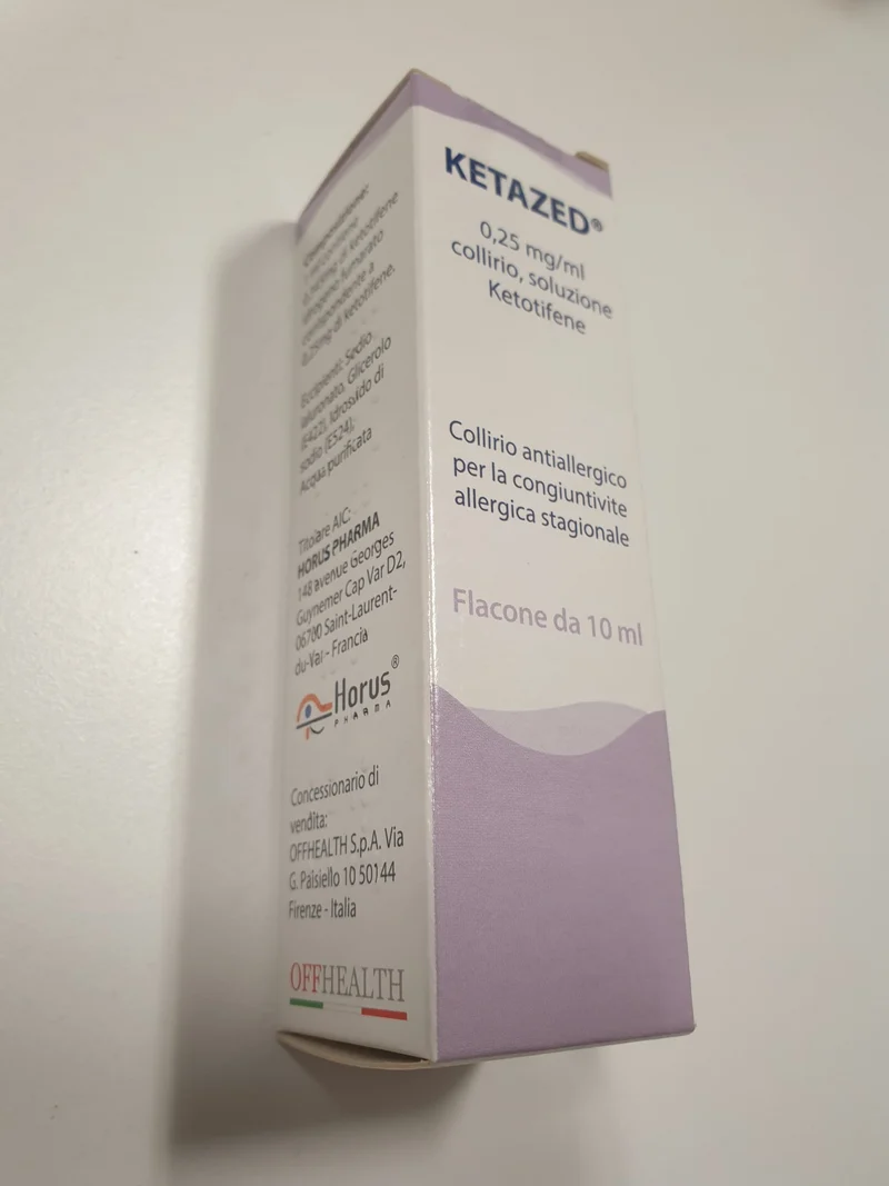 Ketazed 0,25 mg/ml, collirio, soluzione ketotifene